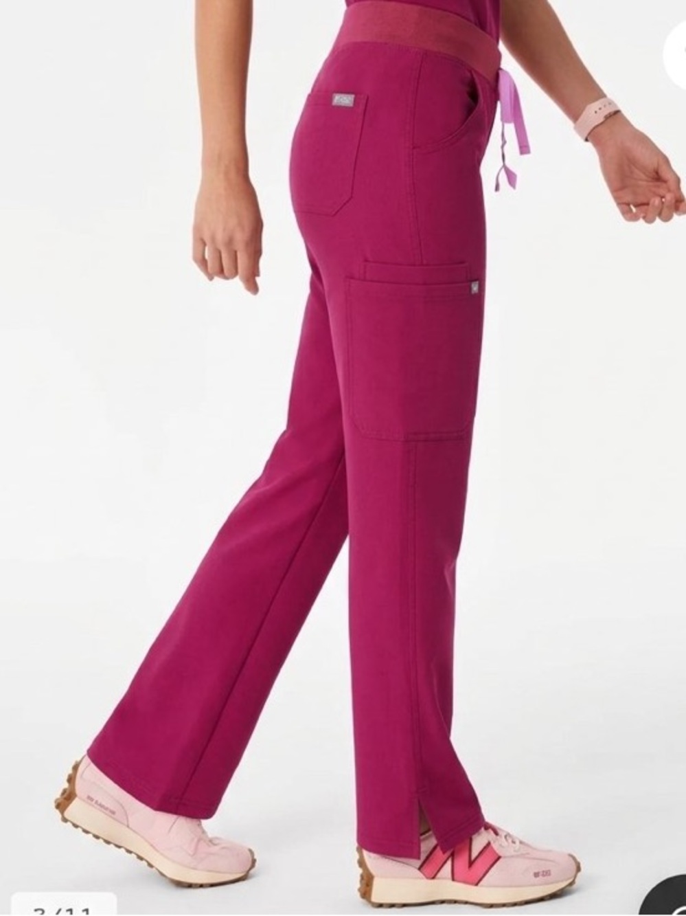 Figs cargo Jogger Style Scrub Pants with Drawstring small